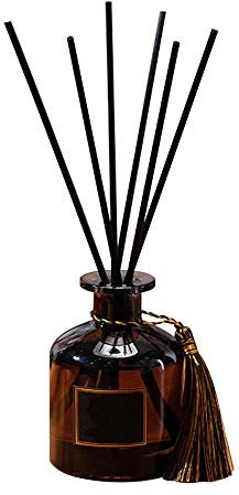 50ml Duft Dekoration Rattan Sticks Purifying Air Aroma Diffusor Set Aromatherapie Wohnzimmer Büro No Fire Ätherisches Öl-Jasmin
