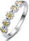 Gänseblümchen Ring 925 Sterling Splitter Gänseblümchen Blume Geburtstagsgeschenke Gänseblümchen Schmuck für Frauen Freundinnen