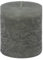 Rustik Kerze Stumpenkerze Grau 75 X 70 mm ca. 25 Stunden Brenndauer