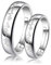 Bishilin Eheringe Paarpreis 925 Silber, Hochzeit Ringe Set ohne Stein Herzschlag Verlobungsringe Paar Verstellbar Partnerringe für 2