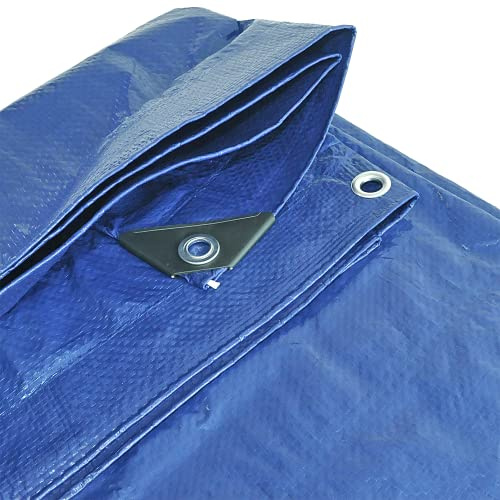 Simply Auto TARP004 Abdeckplane, strapazierfähig, leicht, wasserdicht, für Fahrzeuge, Gärten und Heimprojekte, 5 x 6 m, 90 g/m²
