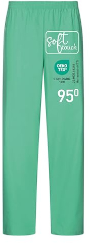 EXNER Medizinische OP-Schlupfhose, Pflege-Hose, Arbeitshose, Unisex für Herren und Damen in Medizin, Krankenpflege, Altenpflege, SPA, Wellnes, weiß, grau, blau, grün, rot, rosa, lila, orange, beige