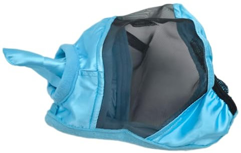 Fliegenohren Fliegenhaube Lissy Minishetty Shetty Mini Pony Welsh Hellblau mit Ohren Fliegenschutzmaske Fliegenschutz (Minishetty)