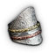 Breiter Drehring Silberring für Damen | 925 Silber Spinner Ring | bewegliche Ringe | Meditationsring | RG: (62 (19.7))