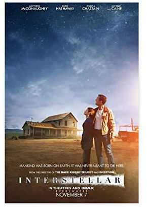 Filmposter Interstellar, 2 Leinwand, Poster, Wandkunst, Dekoration, Bild, Gemälde für Wohnzimmer, Schlafzimmer, Dekoration, Rahmen-Stil, 20 x 30 cm