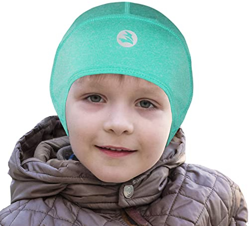 EMPIRELION Kids Thermal Helmet Liner Skull caps Lightweight Youth Sports Running Beanie Cover Ears Boy Girl