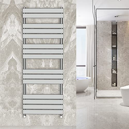 Warmehaus 1600x600mm Flat Panel Heated Towel Rail Chrome