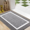 Homaxy Door Mats Indoor, 60 X 90 cm, Non Slip Dirt Trapper Machine Washable Soft Doormats, Super Absorbent Floor Mat for Front Back Door, Pets and Dogs, Grey