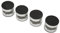 4 Pièces Support D'isolation de Pointes de Haut-Parleur à Ressort en Aluminium, Pieds D'amortisseur de Haut-Parleur Argentés, pour Lecteur de Platine Vinyle Amplificateur HiFi