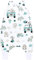TupTam Baby Sommer Schlafsack mit Beinen 0.5 TOG OEKO-TEX zertifizierte Materialien unwattiert Unisex, Farbe: Zoo Grün, Größe: 110-122