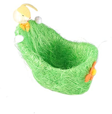 Toyvian Grasfüller Für Den Osterkorb Osternest Häkeln Osterkörbchen Kinder Kaninchen-geschenktüten Geschenkkörbe Zu Ostern Für Kinder Osterkörbchenfüller Baby Zubehör Das Vogelnest