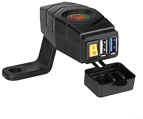 Cargador USB para manillar de bicicleta eléctrica de 20 a 80 V, 24 V, 36 V, 48 V, 60 V, QC3.0, adaptador de cargador rápido