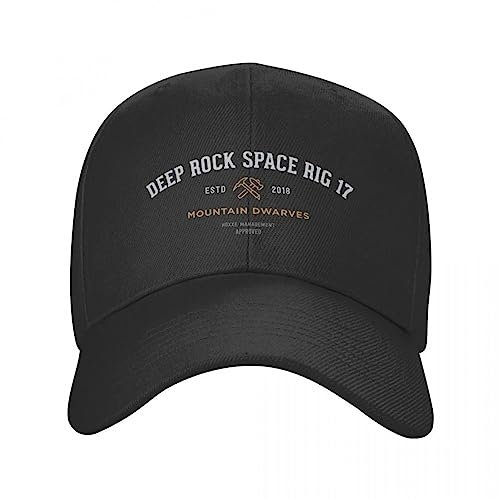 Baseballkappe Hiphop Sonnenhut Deep Rock Galactic Space Rig Weiße Kappe Baseballkappe Neuer Hut Hut Männer Frauen Männer Snapback Verstellbare Geburtstagsgeschenke