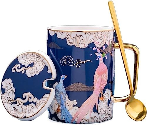 Taza de café personalizada con el mejor regalo, taza de cerámica for beber, taza de café con leche, taza de personalidad creativa, taza de porcelana antigua de estilo chino, taza de café de gran capac