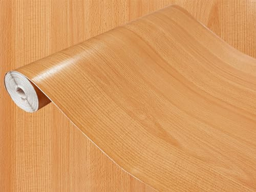 Klebefolie Möbel 67,5x25 cm - Möbelfolie selbstklebend in Holzoptik - Folie für Möbel zur einfachen Renovierung von Türen, Tischen und Regalen - Klebefolie dekorativ und abwaschbar - Rotbuche