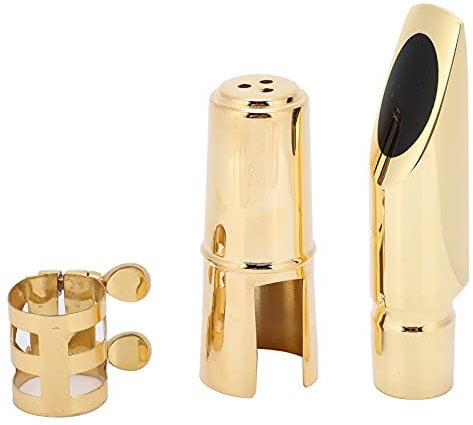 EB Sax Mundstücke Altsaxophon Metallmundstück, Saxophon Mundstück 4C Stabil Praktisch für Saxophon-Anfänger