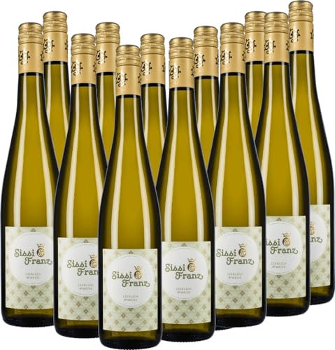 Sissi & Franz liebliches Weiß - Weingut Hammel Weißwein 12 x 0,75l VINELLO - 12 x Weinpaket inkl. kostenlosem VINELLO.weinausgießer