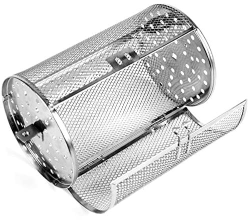 Rotisserie Basket for Tower Air Fryer Stainless Steel Rotisserie Grill Basket 360° Rotating Frying Basket Oven Round Air Fryer Grilling Basket Air Fryer Accessories for Oven BBQ
