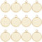 Beebeecraft 1 Box 40 Stück 20 Mm Cabochon Fassungs Charms Aus 24K Vergoldetem Edelstahl Mit Glattem Rand Und Lünettenbechern Flacher Runder Rückseiten Charm Für DIY Schmuckherstellung