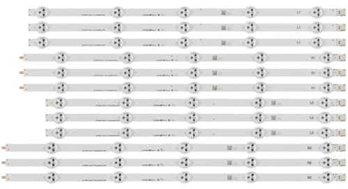 ROEDE Tira de LED para iluminación Trasera para LG 50 TV 50LA6130-ZB 50LA613S-ZB 50LN5310-UB 50LN540V 50LN5750 50LN613S 6916L-1273A 1241A 1276A 1272A