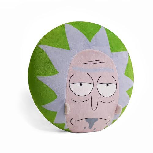 WP Merchandise Rick and Morty – Rick Sanchez Gesicht Dekokissen, 36 cm (weiches Plüschkissen)