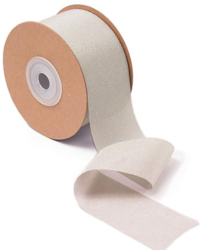Ligtmor Geschenkband Hochzeit Schleifenband Dekoband 3,8cm x 23m Chiffonband Schleifen Stoffband - Grau Silber