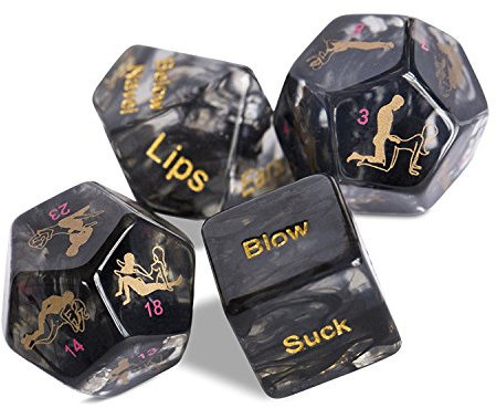 Erwachsene Würfelspiel wunderbar Für Paar Erotischen Sex - Spielzeug Große Vorspiel Schwarz