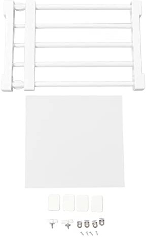 Fuerdich Einstellbare Einlegeböden, Schrankregal Einstellbare Lagerregal Separator Erweiterbare Kleiderschrank-Aufbewahrung für Küche Badezimmer Schlafzimmer (38‑55cm / 15‑21.7in Length)