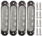 Gebildet 4Piezas 12V-24V Marcador Lateral Delantero 27 LED Remolque Camión, Marcador LED Trasero Remolque Estacionamiento Intermitente Luces para Vehículo(Blanco)
