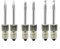 Sileduove Ersatz-Lötkolbenspitzen, Kabellose Akku-Lötkolbenspitze passend, Schnittstelle Akku Lötspitzen Schweißspitzen für USB-Lötspitze E10-Schnittstelle, silberfarben, 6 Stück