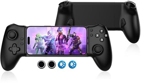 G-STORY Mobile Gaming Controller USB-C Cablato e Bluetooth per Android, Joystick Dual Hall e Design Ergonomico | Plug-and-Play Stream PC, Xbox, PS, Cloud Console Gaming (Mezzanotte)