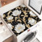 Highdi Housse de Protection pour Machine à Laver Top, Impression émail Coussin de Machine à Laver Antidérapant Housse de Machine à Laver pour Machine à Laver Ou Sèche-Linge (30x40cm,Fleur Blanche 4)