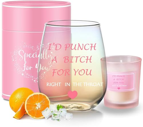 Funny Gifts for Women Wine Glasses Birthday Gifts for Women Friendship Gifts Funny Valentines Gift for Her Ideas Girlfriend,Bestie,Colleagues Birthday Christmas Galentines Gifts Best Friends Gifts