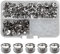 SHSMPXOY 90 Kits Vis Chicago Screws,M5*4mm Vis de Livre,Rivet a Visser de remplacement en métal pour sacs, livres, colliers, sacs à dos, laisses de chien, laisses (Argent)