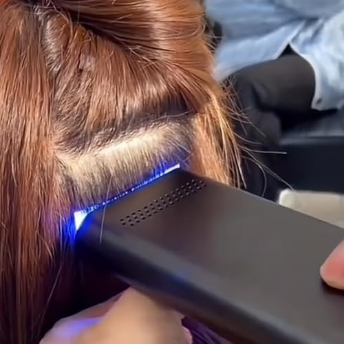 Hair Extensions UV Light, Portable UV Light Hair Extensions Lamp, Rechargeable 395nm LED UV Lamp, 10W Hair Extension Glue Light, Built in 5000mAh Battery