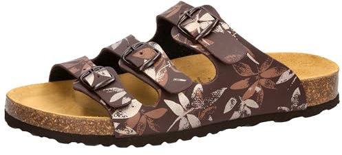 Lico Damen Bioline Leave Hausschuhe, Braun, 38 EU