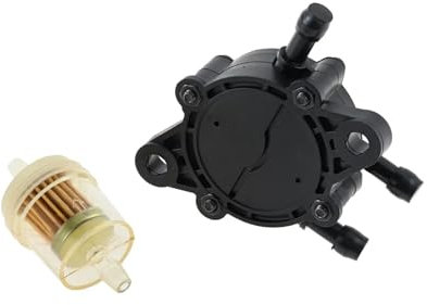 Pompe à carburant sous vide et filtre à carburant, ensemble de 2 pièces, Compatible avec moteur de tondeuse à gazon autoportée de 17hp à 25hp