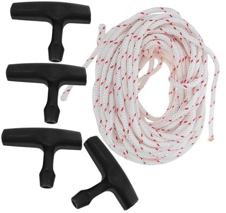 BESPORTBLE 1 Ensemble De Cordon De Démarreur De Tondeuse À Gazon Poignée De Coupe-Bordure Tondeuses À Gazon Électriques Déverrouillage D'Urgence Porte De Garage Corde De Démarrage