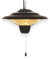 Briconess.com Stufa alogena 220V al Carbonio a Sospensione 42x42xH24 cm