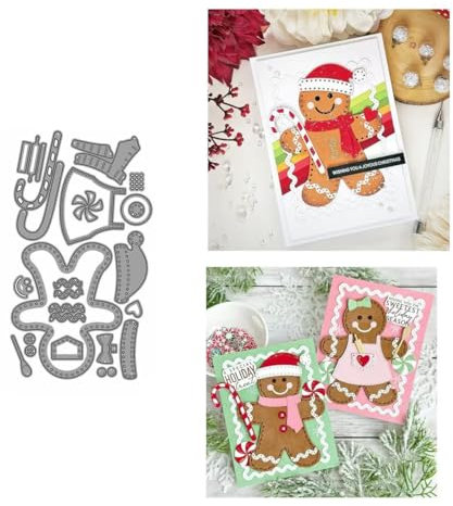 Lebkuchenmann Stanzschablonen Weihnachten Stanzen für DIY ScrapBooking Album Dekorative Papier Handwerk und Karten Herstellung