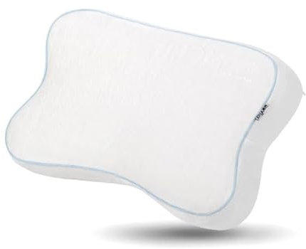 Ergolex Ergonomisches Orthopädisches Kissen | Nackenkissen/Kopfkissen für Nackenschmerzen | Memory Foam Kissen für Seiten, Rücken & Bauchschläfer | Schlafkissen/Pillow für Männer & Frauen