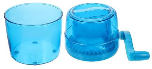 Tritaghiaccio manuale mini smerigliatrice piccoli tritaghiaccio ice crusher Tritaghiaccio portatile macchina per il ghiaccio manuale tritaghiaccio a manovella AbS Blue PAMINGONO