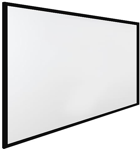 Aluminium Rahmen Projektionsleinwand 130 Zoll 16 9 Großbild Leinwand für Beamer mit 160 Grad Sichtwinkel für Heimkino Business Präsentationen und Konferenzen