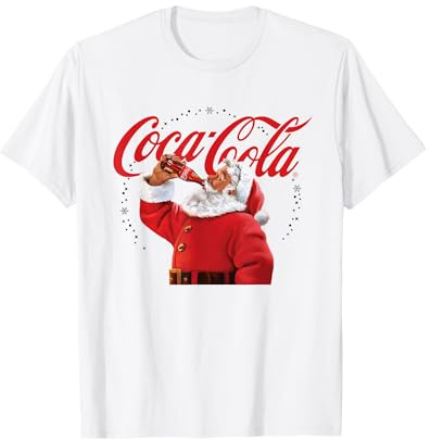 Père Noël Coca Cola avec coca T-Shirt