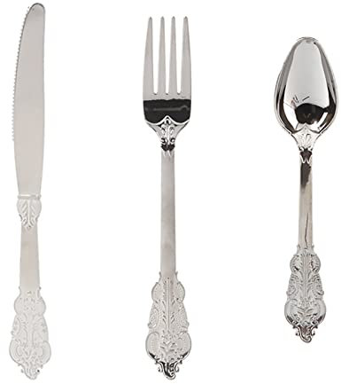 SFSLBFB Besteckset, Besteckset für 18 Personen, 54-teilig. Luxuriöse Bestecksets, hochglanzpoliertes Besteckset, Elegantes Tischbesteck für Zuhause/wichtige Abendessen (18 Sets mit 54 Teilen) R1