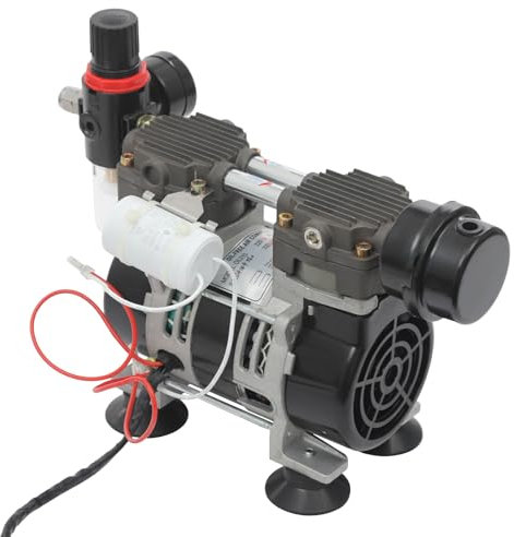 Bomba de vacío sin aceite, bomba de vacío para laboratorio, 230 W, 1400 R/min, 58 l/min, 6 uF. Presión máxima de funcionamiento 2,8 bar, bomba de vacío industrial, bomba de laboratorio para