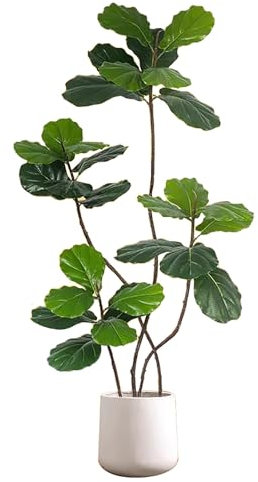 ZXTRYBHD Artificial Tree Plant, Fake Plant Decorative, House Plants, Artificial Trees with Realistic Trunks and Leaves for Home, Office