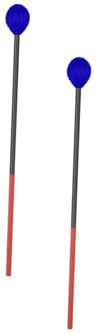 ULTECHNOVO 2 Stück Marimba Hammer Xylophon Sticks aus Carbonfaser Leichter Percussion Schlägel für Anfänger und Profis Blau Musikalisches Zubehör für Xylophon und Marimba