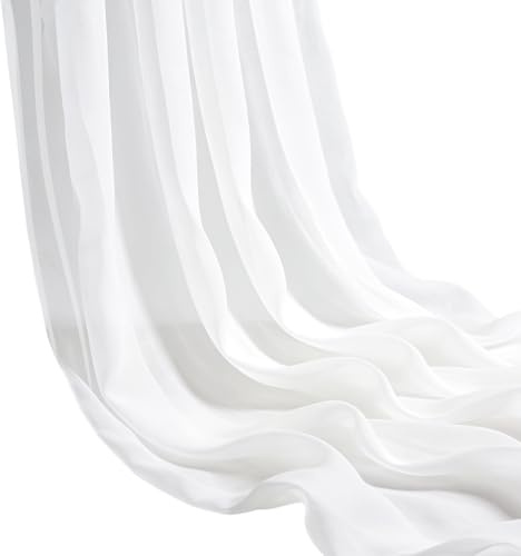 RUNYU Tüllstoff Weiß 160CM × 10M Tüll Stoff Zum Nähen Netzstoff Dekostoff | Soft Drapierstoff für Hochzeit Vorhang Hochzeitsbogen Freihanddeko Party Geschenke Basteln Tischdekoration