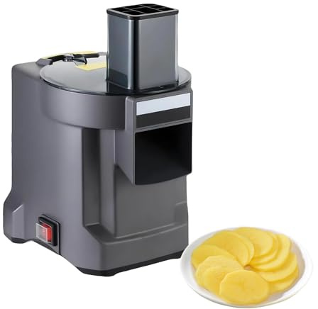 Cubettatrice Verdure Affettatrice Elettrica Verdure, Tritatutto Professionale Con Lame in Acciaio Inox, Robot Cucina Multifunzione per Preparazione Rapida in Cucina